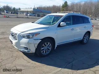 2014 Infiniti QX60 with VIN 5N1AL0MM1EC552584, listed as a IAAI auction lot 41743552 with 116,000 mi miles. Bid and sale history available at carsss.com. Image 17.