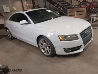 2012 Audi A5 2.0T Premium Plus with VIN WAULFAFR3CA028832, listed as a IAAI auction lot 42063837 with 1 mi miles. Bid and sale history available at carsss.com. Image 1.