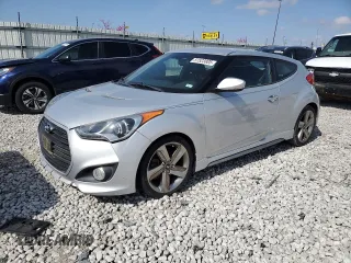 2013 Hyundai Veloster Turbo w/Black Int with VIN KMHTC6AE1DU138352, listed as a Copart auction lot 51523805 with 142,959 mi miles and Clean Title. Bid and sale history available at carsss.com. Image 1.