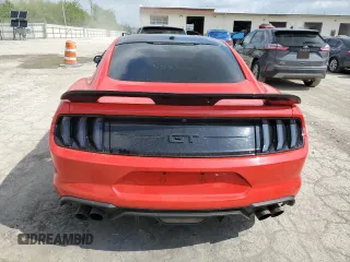 2019 Ford Mustang GT with VIN 1FA6P8CF4K5147549, listed as a Copart auction lot 55528615 with 53,412 mi miles and Salvage title. Bid and sale history available at DreamBid. Image 6.