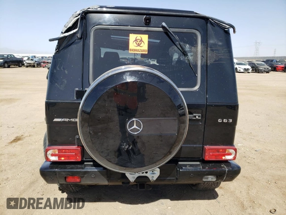 2018 Mercedes-Benz G 63 AMG with VIN WDCYC7DH6JX291237, listed as a Copart auction lot 57343814 with Not provided miles and Salvage title. Bid and sale history available at DreamBid. Image 6.