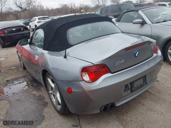 2007 BMW Z4 3.0si with VIN 4USBU535X7LX02797, listed as a IAAI auction lot 41520942 with NaN miles. Bid and sale history available at carsss.com. Image 3.