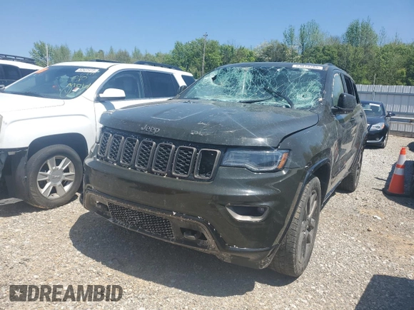 2016 Jeep Grand Cherokee Limited 75th Anniversary with VIN 1C4RJEBG4GC423829, listed as a Copart auction lot 53019705 with 197,353 mi miles and Salvage title. Bid and sale history available at DreamBid. Image 1.