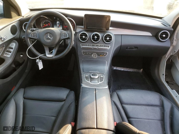 2018 Mercedes-Benz C-Class C 300 with VIN 55SWF4JB7JU271087, listed as a Copart auction lot 87267934 with 93,400 mi miles and Salvage Title. Bid and sale history available at carsss.com. Image 8.