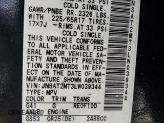 2020 Nissan Rogue SV z VIN JN8AT2MT3LW039344, wystawiony jako Copart lot #39185804 z przebiegiem 78 035 mil mil oraz Szkoda całkowita • Salvage title. Historia ofert i sprzedaży dostępna na DreamBid. Obrazek 13.