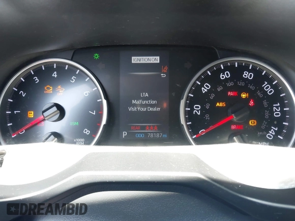 2019 Toyota RAV4 XLE with VIN 2T3W1RFVXKC023834, listed as a IAAI auction lot 41802204 with 78,187 mi miles. Bid and sale history available at carsss.com. Image 7.