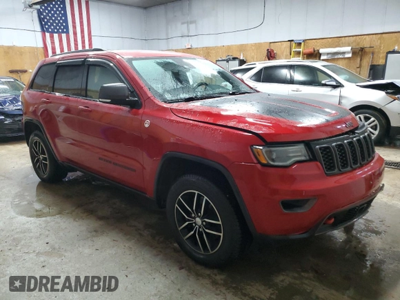 2017 Jeep Grand Cherokee Trailhawk with VIN 1C4RJFLT5HC810005, listed as a Copart auction lot 85262984 with 80,506 mi miles and Clean title. Bid and sale history available at DreamBid. Image 4.
