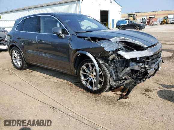 2024 Porsche Cayenne with VIN WP1AA2AY5RDA04955, listed as a Copart auction lot 59577245 with 3,057 mi miles and Salvage title. Bid and sale history available at DreamBid. Image 4.
