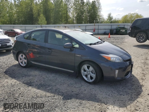 2014 Toyota Prius Four with VIN JTDKN3DU6E1743871, listed as a Copart auction lot 55454155 with 96,283 mi miles and Salvage Title. Bid and sale history available at DreamBid. Image 4.