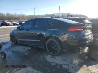 2019 Ford Fusion Titanium with VIN 3FA6P0K95KR181252, listed as a Copart auction lot 45393775 with 95,008 mi miles and Salvage Title. Bid and sale history available at carsss.com. Image 2.