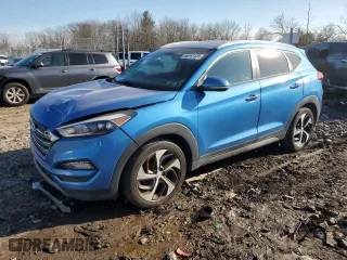 2016 Hyundai Tucson Eco with VIN KM8J3CA20GU220184, listed as a Copart auction lot 48015145 with 47,451 mi miles and Salvage Title. Bid and sale history available at carsss.com. Image 1.
