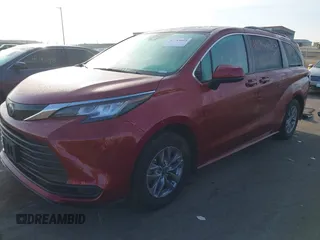 2022 Toyota Sienna LE z VIN 5TDKRKEC0NS093524, wystawiony jako IAAI lot #41784023 z przebiegiem 40 887 mil mil oraz . Historia ofert i sprzedaży dostępna na DreamBid. Obrazek 2.