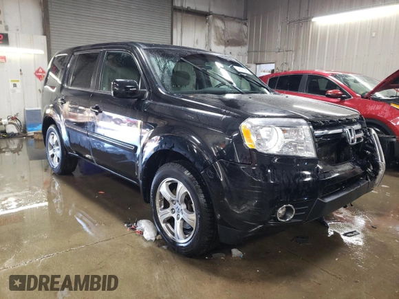 2012 Honda Pilot EX with VIN 5FNYF4H41CB001549, listed as a Copart auction lot 46063465 with 81,331 mi miles and Salvage Title. Bid and sale history available at DreamBid. Image 4.