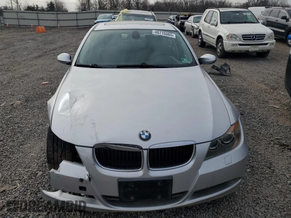 2007 BMW 3 Series 328xi with VIN WBAVC73547KP30227, listed as a Copart auction lot 48715565 with Not provided miles and Salvage title. Bid and sale history available at DreamBid. Image 5.