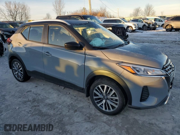 2024 Nissan Kicks SV with VIN 3N1CP5CVXRL514180, listed as a Copart auction lot 43446355 with 8,365 mi miles and Salvage Title. Bid and sale history available at carsss.com. Image 4.