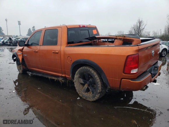 2010 Dodge Ram 1500 Sport with VIN 1D7RV1CT9AS169692, listed as a Copart auction lot 84539224 with 186,388 mi miles and Salvage Title. Bid and sale history available at carsss.com. Image 2.