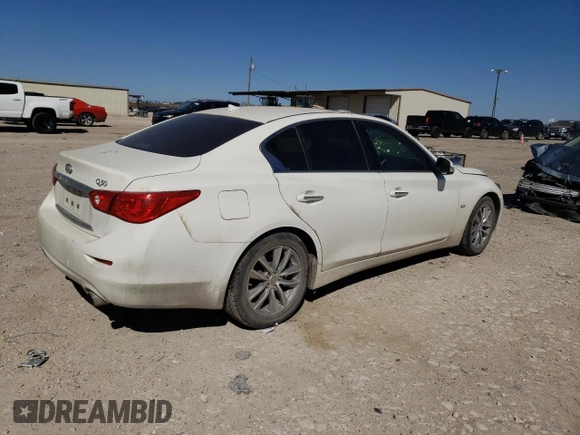 2017 Infiniti Q50 3.0t Premium with VIN JN1EV7AP6HM734712, listed as a Copart auction lot 49646445 with 115,814 mi miles and Salvage Title. Bid and sale history available at carsss.com. Image 3.