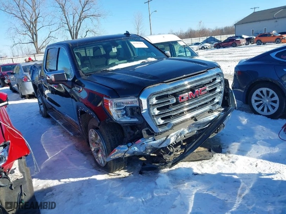 2019 GMC Sierra 1500 SLT with VIN 3GTU9DED9KG277755, listed as a IAAI auction lot 41307251 with 63,503 mi miles. Bid and sale history available at carsss.com. Image 1.