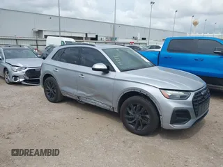 2021 Audi Q5 Premium Plus with VIN WA1BAAFY4M2065706, listed as a IAAI auction lot 42139445 with 39,646 mi miles and . Bid and sale history available at DreamBid. Image 1.