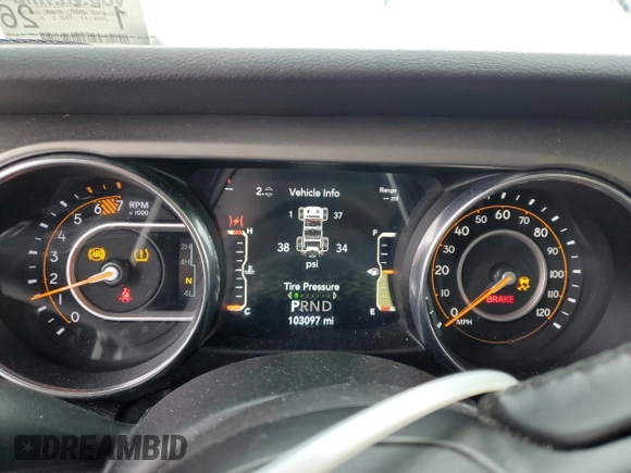 2020 Jeep Wrangler Unlimited Willys with VIN 1C4HJXDN3LW226422, listed as a Copart auction lot 52648335 with 103,097 mi miles and Salvage title. Bid and sale history available at DreamBid. Image 9.