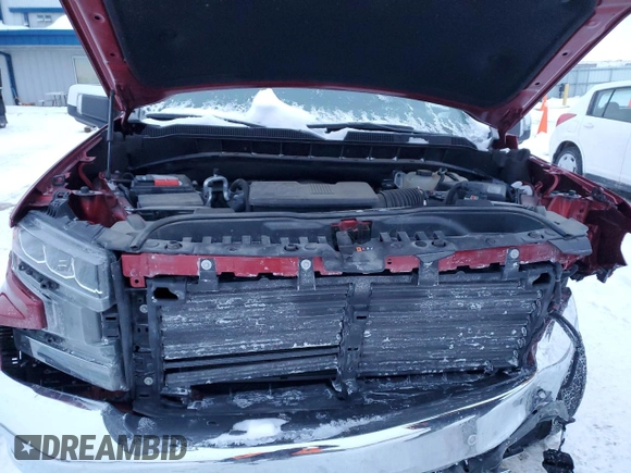 2021 Chevrolet Silverado 1500 LTZ with VIN 1GCUYGED2MZ266443, listed as a Copart auction lot 45681295 with 42,006 mi miles and Salvage Title. Bid and sale history available at DreamBid. Image 12.