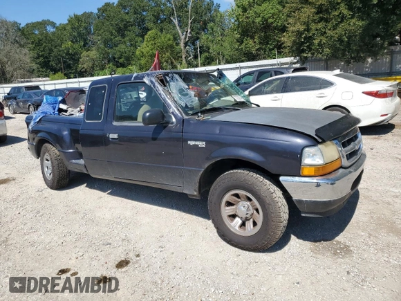2000 Ford Ranger XL with VIN 1FTYR14V7YTA80976, listed as a Copart auction lot 83886484 with 224,594 mi miles and Salvage Title. Bid and sale history available at carsss.com. Image 4.