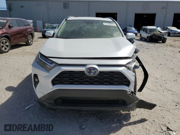 2023 Toyota RAV4 Hybrid XLE Premium with VIN JTMB6RFV4PD113113, listed as a Copart auction lot 51795625 with 4,942 mi miles and Non Repairable. Bid and sale history available at carsss.com. Image 5.