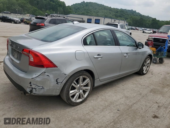 2011 Volvo S60 with VIN YV1902FH6B2011330, listed as a Copart auction lot 61014585 with 97,252 mi miles and Salvage title. Bid and sale history available at DreamBid. Image 3.