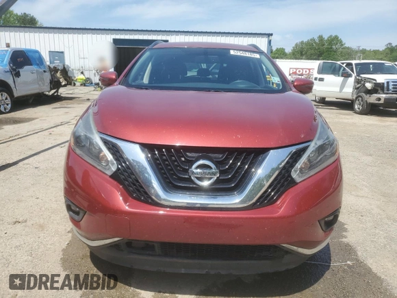 2018 Nissan Murano SV with VIN 5N1AZ2MG6JN155181, listed as a Copart auction lot 52548185 with 95,879 mi miles and Non Repairable. Bid and sale history available at DreamBid. Image 5.