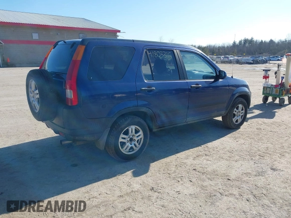 2002 Honda CR-V EX with VIN JHLRD78852C084643, listed as a IAAI auction lot 41803316 with 204,513 mi miles. Bid and sale history available at carsss.com. Image 4.