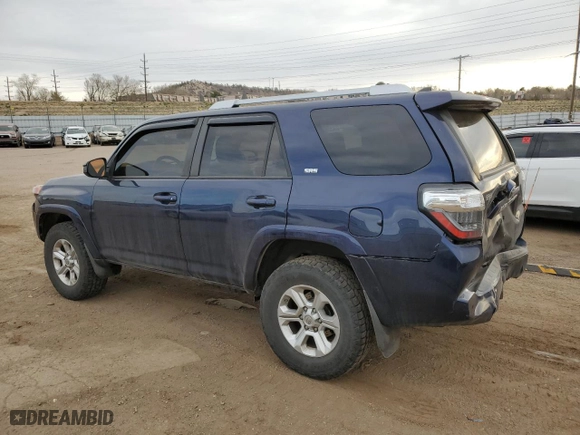 2017 Toyota 4Runner SR5 with VIN JTEBU5JR4H5413055, listed as a Copart auction lot 51081095 with 75,016 mi miles and Salvage Title. Bid and sale history available at carsss.com. Image 2.