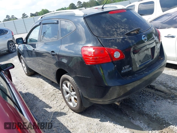 2009 Nissan Rogue SL with VIN JN8AS58TX9W327689, listed as a IAAI auction lot 42111690 with 203,132 mi miles and . Bid and sale history available at DreamBid. Image 3.