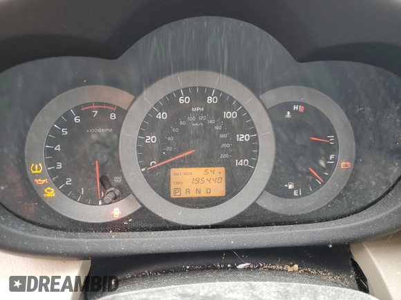 2008 Toyota RAV4 with VIN JTMZD33V085106239, listed as a Copart auction lot 43359713 with 195,440 mi miles and Non Repairable. Bid and sale history available at carsss.com. Image 9.