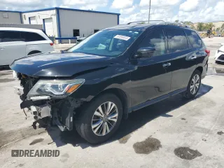2018 Nissan Pathfinder SL with VIN 5N1DR2MN5JC624798, listed as a Copart auction lot 60598855 with 71,892 mi miles and Salvage title. Bid and sale history available at DreamBid. Image 1.