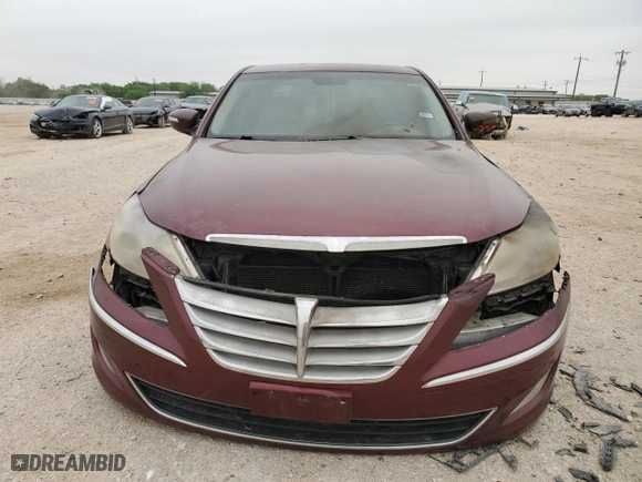 2012 Hyundai Genesis 3.8L with VIN KMHGC4DD5CU192261, listed as a Copart auction lot 51508465 with 0 mi miles and Salvage Title. Bid and sale history available at carsss.com. Image 5.
