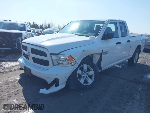 2018 Ram 1500 Express with VIN 1C6RR7FT4JS284558, listed as a IAAI auction lot 41649803 with 156,086 mi miles. Bid and sale history available at carsss.com. Image 2.