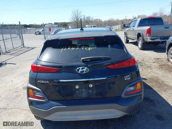 2018 Hyundai Kona Ultimate with VIN KM8K5CA50JU118013, listed as a IAAI auction lot 41863926 with 138,772 mi miles. Bid and sale history available at carsss.com. Image 16.