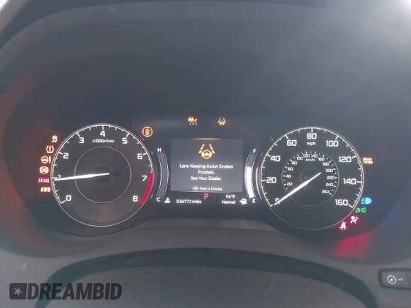 2022 Acura RDX Technology with VIN 5J8TC2H5XNL003320, listed as a IAAI auction lot 42562203 with 26,772 mi miles and . Bid and sale history available at DreamBid. Image 7.