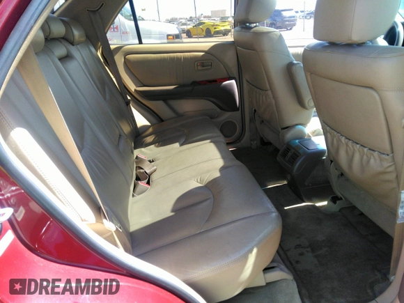 2000 Lexus RX with VIN JT6HF10U6Y0146917, listed as a IAAI auction lot 41892713 with 170,756 mi miles. Bid and sale history available at carsss.com. Image 8.