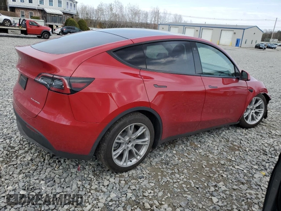 2022 Tesla Model Y Long Range z VIN 7SAYGDEE6NA019719, wystawiony jako Copart lot #52945125 z przebiegiem 9102 mil mil oraz Szkody całkowita. Historia ofert i sprzedaży dostępna na DreamBid. Obrazek 3.