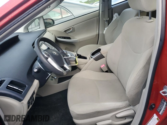 2012 Toyota Prius One z VIN JTDKN3DU8C5401215, wystawiony jako Copart lot #57703315 z przebiegiem 76 326 mil mil oraz Szkoda całkowita • Salvage title. Historia ofert i sprzedaży dostępna na DreamBid. Obrazek 7.