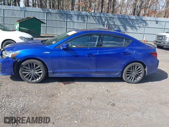 2019 Acura ILX w/Premium/A-Spec Pkg with VIN 19UDE2F87KA003908, listed as a IAAI auction lot 41673179 with 72,505 mi miles. Bid and sale history available at carsss.com. Image 14.