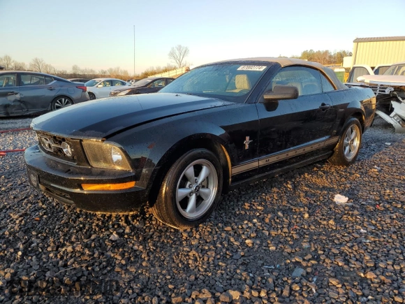 2008 Ford Mustang Deluxe with VIN 1ZVHT84N985180475, listed as a Copart auction lot 87002774 with 124,015 mi miles and Salvage Title. Bid and sale history available at carsss.com. Image 1.