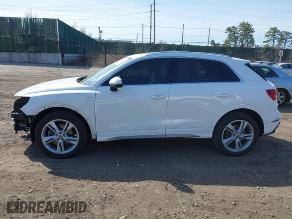 2020 Audi Q3 S line Premium Plus with VIN WA1EECF37L1099564, listed as a IAAI auction lot 41860268 with 55,389 mi miles and . Bid and sale history available at DreamBid. Image 14.