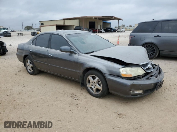2002 Acura TL w/Navigation with VIN 19UUA56702A005181, listed as a Copart auction lot 86589984 with 0 mi miles and Salvage Title. Bid and sale history available at carsss.com. Image 4.