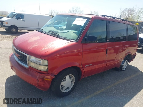 1998 GMC Safari z VIN 1GKDM19W7WB540093, wystawiony jako IAAI lot #42003889 z przebiegiem 214 439 mil mil oraz . Historia ofert i sprzedaży dostępna na DreamBid. Obrazek 2.