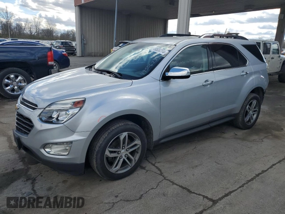 2016 Chevrolet Equinox LTZ with VIN 2GNFLGEK3G6320975, listed as a Copart auction lot 49506284 with 79,604 mi miles and Salvage Title. Bid and sale history available at carsss.com. Image 1.