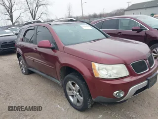 2007 Pontiac Torrent with VIN 2CKDL73F876027006, listed as a IAAI auction lot 41564454 with 185,029 mi miles. Bid and sale history available at carsss.com. Image 1.