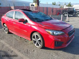 2018 Subaru Impreza Sport with VIN 4S3GKAL64J3617884, listed as a IAAI auction lot 41354413 with 94,565 mi miles. Bid and sale history available at carsss.com. Image 1.