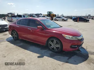 2016 Honda Accord Sport z VIN 1HGCR2F58GA225869, wystawiony jako Copart lot #58639865 z przebiegiem 197 207 mil mil oraz Szkoda całkowita • Salvage title. Historia ofert i sprzedaży dostępna na DreamBid. Obrazek 4.